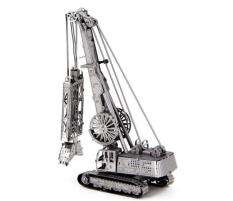 Mô hình kim loại lắp ghép lắp ráp trang trí trưng bày 3D bằng thép không gỉ máy cẩu hạng nặng bánh xích (tặng dụng cụ lắp ghép khi mua 2 bộ bất kì)