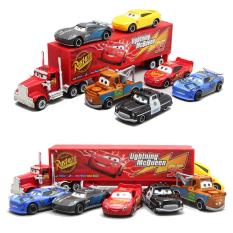 Bộ xe tải Lightning MC Queen gồm 06 xe car 3 bằng sắt đồ chơi trẻ em