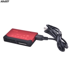 №㍿❂ wei4943 4 Colors All in One Memory Card Reader USB External SD SDHC Mini Micro M2 MMC XD CF