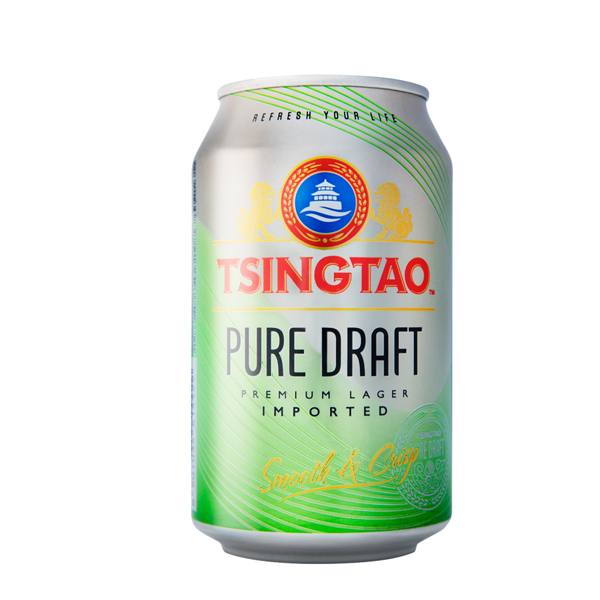 [TẶNG MỒI BÉN] - Thùng 24 lon Bia Tsingtao Pure Draft - Độ cồn 4.3% - Bia Thanh Đảo Nhập...