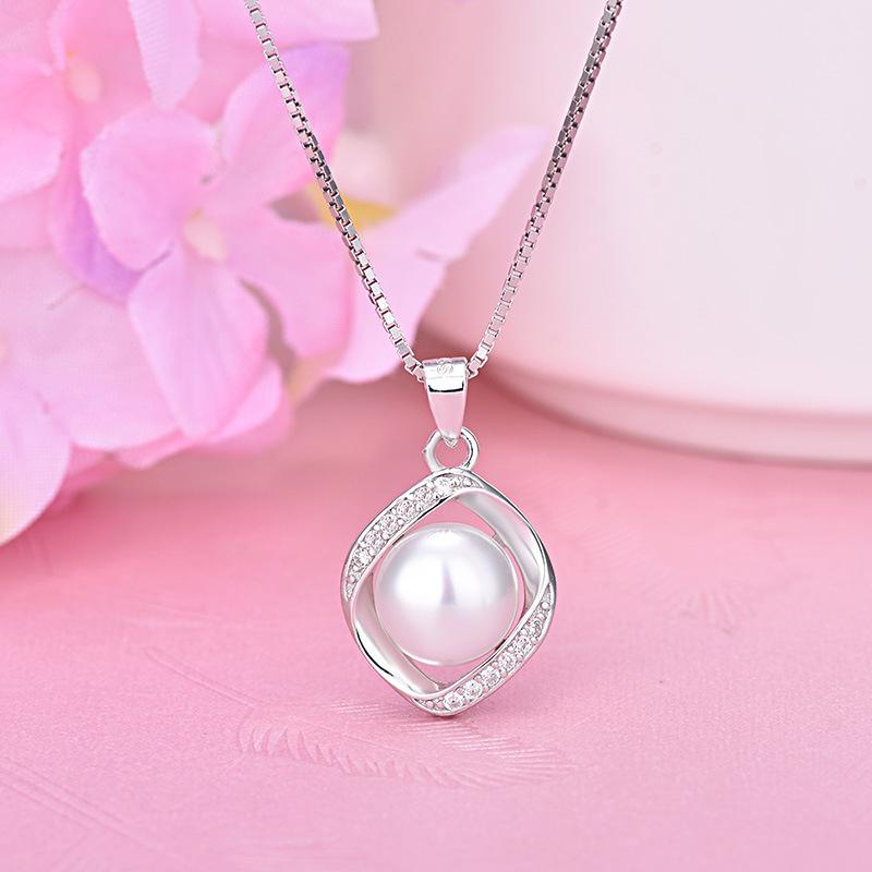 Dây Chuyền Bạc Ngọc Trai Quyền Quý M-1433 Bảo Ngọc Jewelry