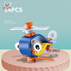 Đồ chơi xếp hình nhựa dẻo BUILD PLAY 12 đến 18 chi tiết phát triển trí thông minh và tư duy logic cho bé từ 3 tuổi trở lên