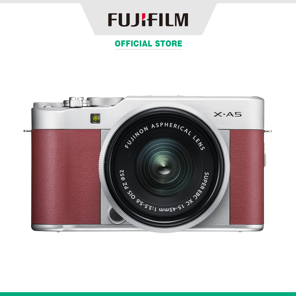 [Trả góp 0%]Máy ảnh kỹ thuật số Fujifilm X-A5/XC15-45 (Nâu/Bạc/Bạc đậm/Hồng)