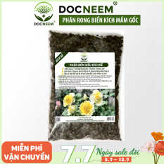 Phân bón rong biển DOCNEEM siêu kích rễ mầm, phân hữu cơ bổ sung Neemcake, phân bò ủ hoai cho hoa, cây cảnh trong nhà ngoài trời, túi 1kg