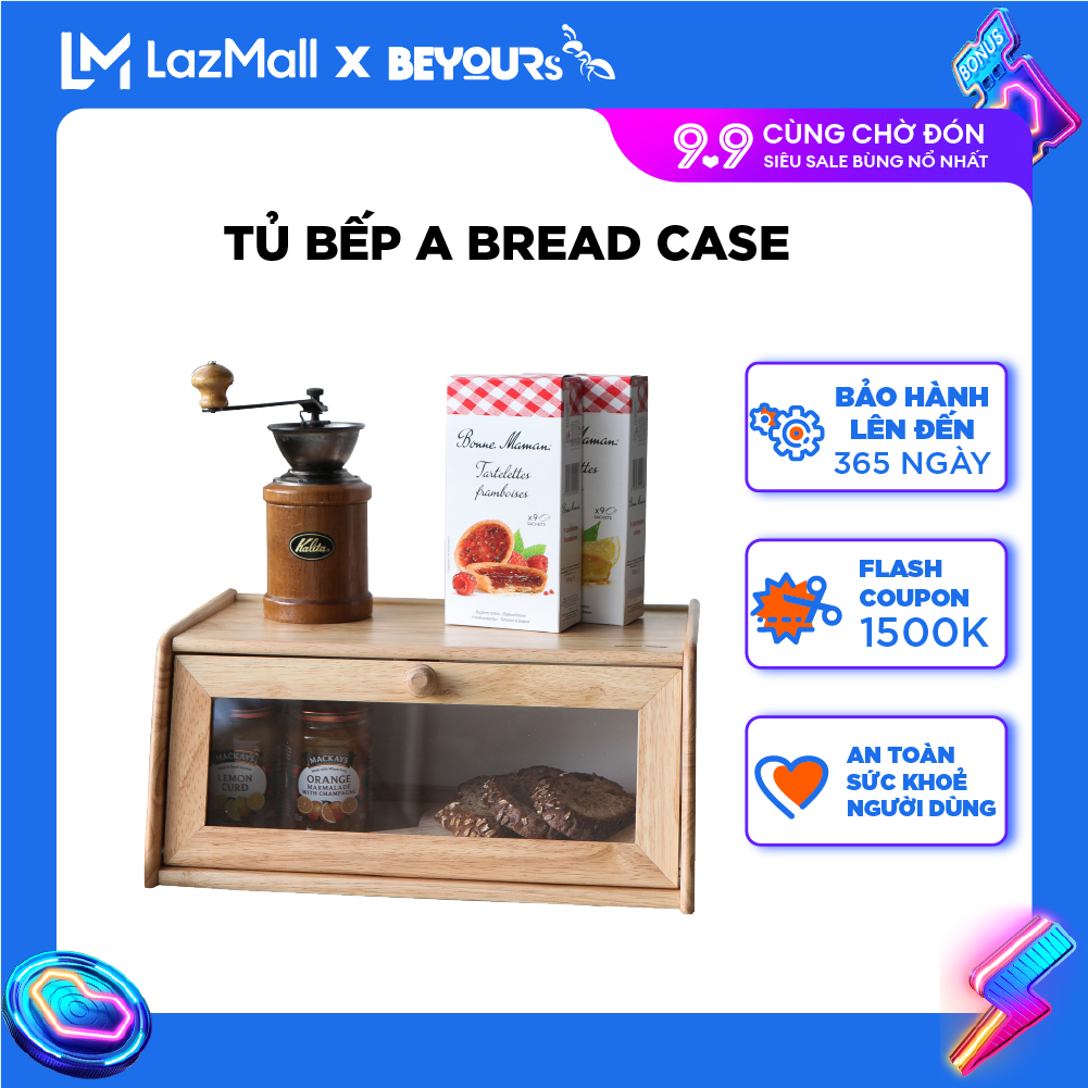 HỘP ĐỰNG GIA VỊ - A BREAD CASE - ĐỒ DÙNG NHÀ BẾP BẰNG GỖ NỘI THẤT KIỂU HÀN QUỐC...