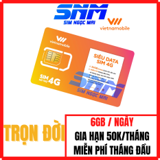 Sim 4G Vietnamobile SP6G – Trọn đời – Cám ơn – Siêu úp – 6Gb/Ngày – 180gb Data Tốc Độ Cao – Miễn Phí Gọi – Sim Ngọc Mai