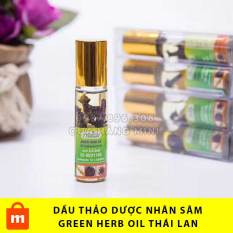 【CHẤT LƯỢNG】 Dầu Lăn Thảo Dược Nhân Sâm Green Herb Oil Thái Lan – 8ml