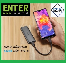 Ổ cứng di động SSD SSK 500Gb – typeC tặng kèm túi bảo vệ ổ cứng