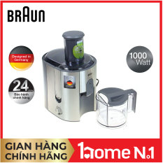 Máy Ép Trái Cây Braun J700 -Công suất 1000W – Hàng chính hãng- Tiêu chuẩn chất lượng Đức – Ép nguyên trái- Thiết kế hiện đại, sang trọng – Bảo hành 2 năm chính hãng