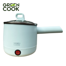 Ca điện đa năng chống dính Green Cook GCEK-05D02 600W 0.5L tiện lợi nấu mì, lẩu mini, đun nước, nấu cơm