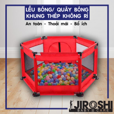Nhà Banh Cho Bé 1.5m2 JIROSHI Tặng Kèm 10 Bóng có thể đặt trong nhà – Lều Bóng – Quây Bóng An Toàn Cho Bé