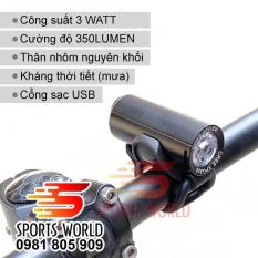 Đèn xe đạp RAYPAL-2289, thân nhôm, công suất 3 Watt — — SPORTS WORLD SHOP