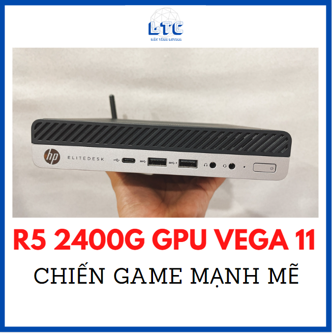 Máy tính mini pc HP 705 G4 65W 35W/CPU RYZEN R5 2400G GPU VEGA 11 GT1030 MÁY CHIẾN GAME MẠNH OR LÀM ĐỒ HỌA