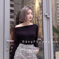 ÁO THUN LỆCH VAI TAY DÀI 52 KG TRỞ LẠI ( MÀU NGẪU NHIÊN)