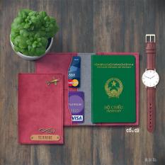 Túi đựng passport đỏ tía + hơn 20 màu khác