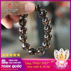 Vòng tay phong thủy nam đá thạch anh khói size hạt 14mm hợp mệnh kim, thủy – Ngọc Quý Gemstones