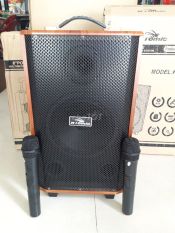 loa kéo karaoke Kiomic k88 thùng gỗ bass siêu hay tặng kèm 2 mic không dây