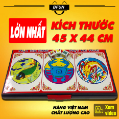 Bộ Lắc Bầu Cua BÀN NHỰA Cao Cấp (LOẠI LỚN) – Bộ Bầu Cua Tôm cá – Đồ Chơi Trẻ Em BFUN