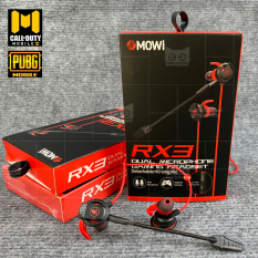 [Dual Mic, Free cáp PC] Tai nghe Gaming XMOWI RX3 Mic kép, tai nghe nhét tai chuyên dùng chơi pubg, game mobile-Tăng kèm cáp chuyển đổi để dùng cho máy tính, laptop-Goodshop4u