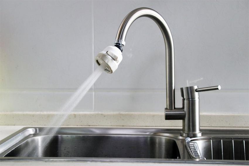 Đầu vòi rửa chén bát tăng áp, điều hướng xoay 360 độ, 3 chế độ, tiết kiệm nước