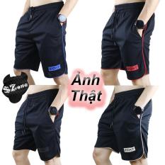Combo 4 quần đùi nam thể thao màu đen cao cấp, đi dạo phố