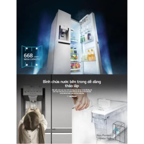Tủ Lạnh LG giá rẻ GR-P247JS Chính hãng Tủ lạnh LG Inverter 668 Lit GR-P247JS Bảo hành 24 tháng tại...