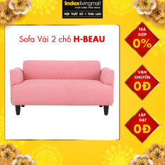 Sofa vải 2 Chỗ Index Living Mall H-Beau 144x73x73 cm màu hồng