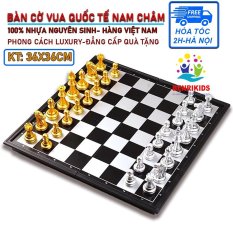 [ SIZE TO ] Bàn Cờ Vua Quốc Tế Nam Châm Có Quân Cờ Mã Gold Siêu Đẹp Dành Cho Mọi Lứa Tuổi, Board Game Phát Triển Tư Duy Chiến Thuật