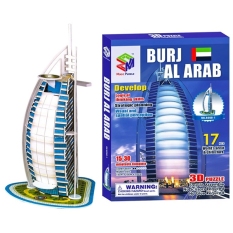 Mô Hình Giấy 3D Magic Puzzle : Burj Al Arab (Ngọn Tháp Của Ả Rập) B668-1 (17 Chi Tiết)