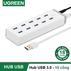 Hub đa chức năng 10 cổng USB 3.0 dài 1m UGREEN CR117 20297