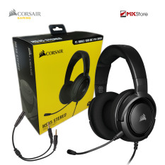 [Nhập ELJAN11 giảm 10%, tối đa 200k, đơn từ 99k]Tai nghe Gaming Corsair HS35 Stereo Carbon Drivers 50mm – kèm jack chia Y