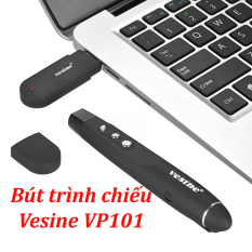 Bút Trình Chiếu Slide,Bút thuyết trình Vesine VP 101, thiết bị đa chức năng, kết hợp tính năng của con bút chỉ laser, bàn phím + chuột, với tính năng Plug and Play, kết nối với máy tính qua cổng USB, khoảng cách sử dụng lên đến 10M
