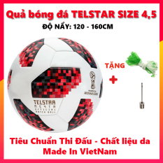 Quả Bóng Đá World Cup 2018 TELSTAR 18 ( Đủ Size ) Hàng Chuẩn 365 Tặng kèm Lưới + Kim bơm bóng