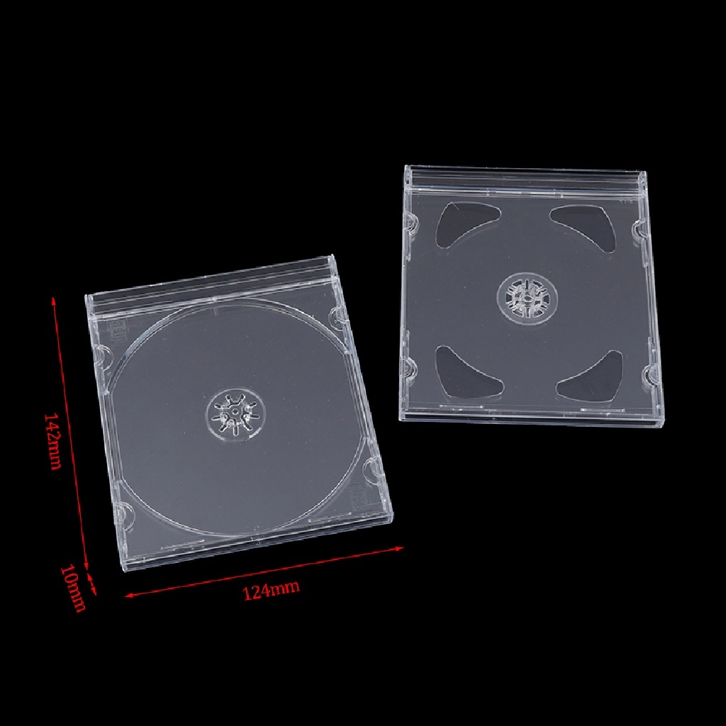 ❃▼❡ Hộp đựng đĩa CD DVD bằng nhựa trong suốt siêu mỏng tiện dụng