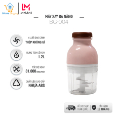 Máy xay đa năng BG004, 2 lưỡi dao, công suất 150W, dung tích 1.2lit, hàng chính hãng bảo hành 12 tháng, đổi trả trong 7 ngày nếu lỗi sản phẩm