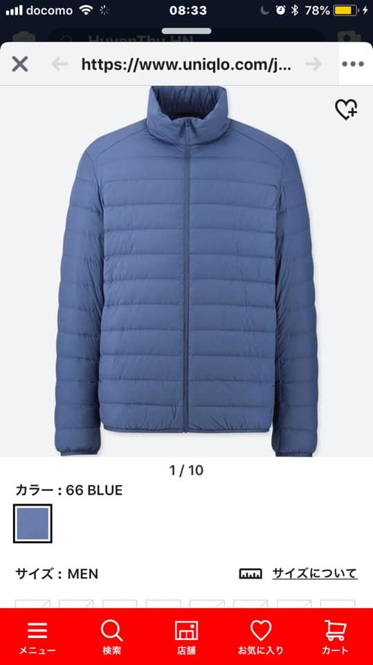 Áo chống nắng Uniqlo AiRism 2019 màu xanh mực 66 Blue  Shop Mẹ Bi