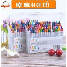 Bút màu sáp 64 cây và 12 cây tô màu vẽ cho bé , bút sáp , bút tô màu- bút màu an toàn cho bé,an toàn cho bé, không chất độc hại