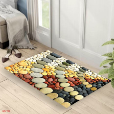 Thảm chùi chân, Thảm lau chân bali in 3d chống trơn trượt cao cấp kích cỡ 40x60cm dành cho nhà tắm, phòng ngủ, cửa ra vào, phòng khách đều đẹp, giá siêu rẻ trang trí nhà cửa, Thảm 3d bali, thảm bali, thảm lau chân, thảm chùi chân