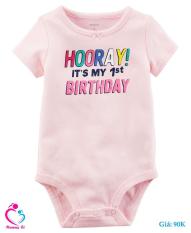 Bodysuit hồng Carter hình sinh nhật 1 tuổi