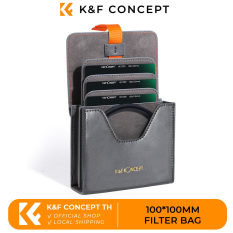 K & F túi đựng bộ lọc ống kính khái niệm túi đựng bộ lọc bằng da 100x100mm K & F