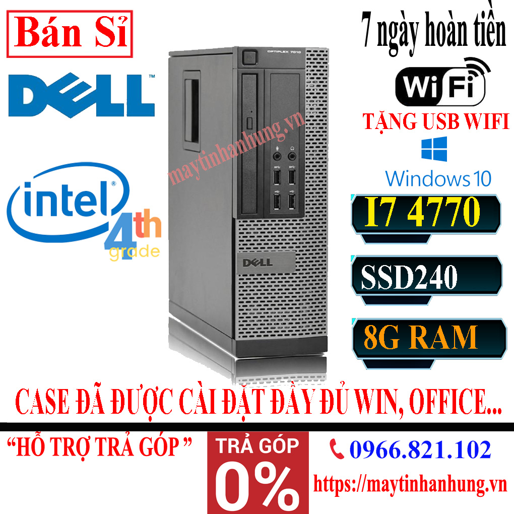 Máy Tính Đồng Bộ Dell Core i7 intel 4th - Dell Optiplex 3020/7020/9020 - Tặng USB Wifi