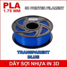 Dây sợi nhựa PLA in 3D 1.75mm 1Kg Transparent Blue