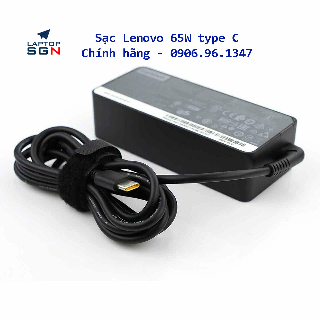 [Laptop SGN] Sạc Lenovo type C cho Lenovo Thinkpad T490, T480, T470, E480, E490, X1 Carbon, Yoga,… Kèm dây nguồn