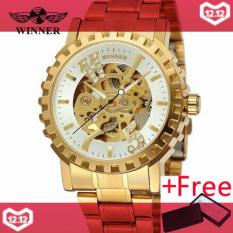 NGƯỜI CHIẾN THẮNG 428 Cao Cấp Hàng đầu Nam Tự Động Cơ Vàng Đồng Stell Dây Ren Trang Trí Phong Cách Doanh Nhân-intl