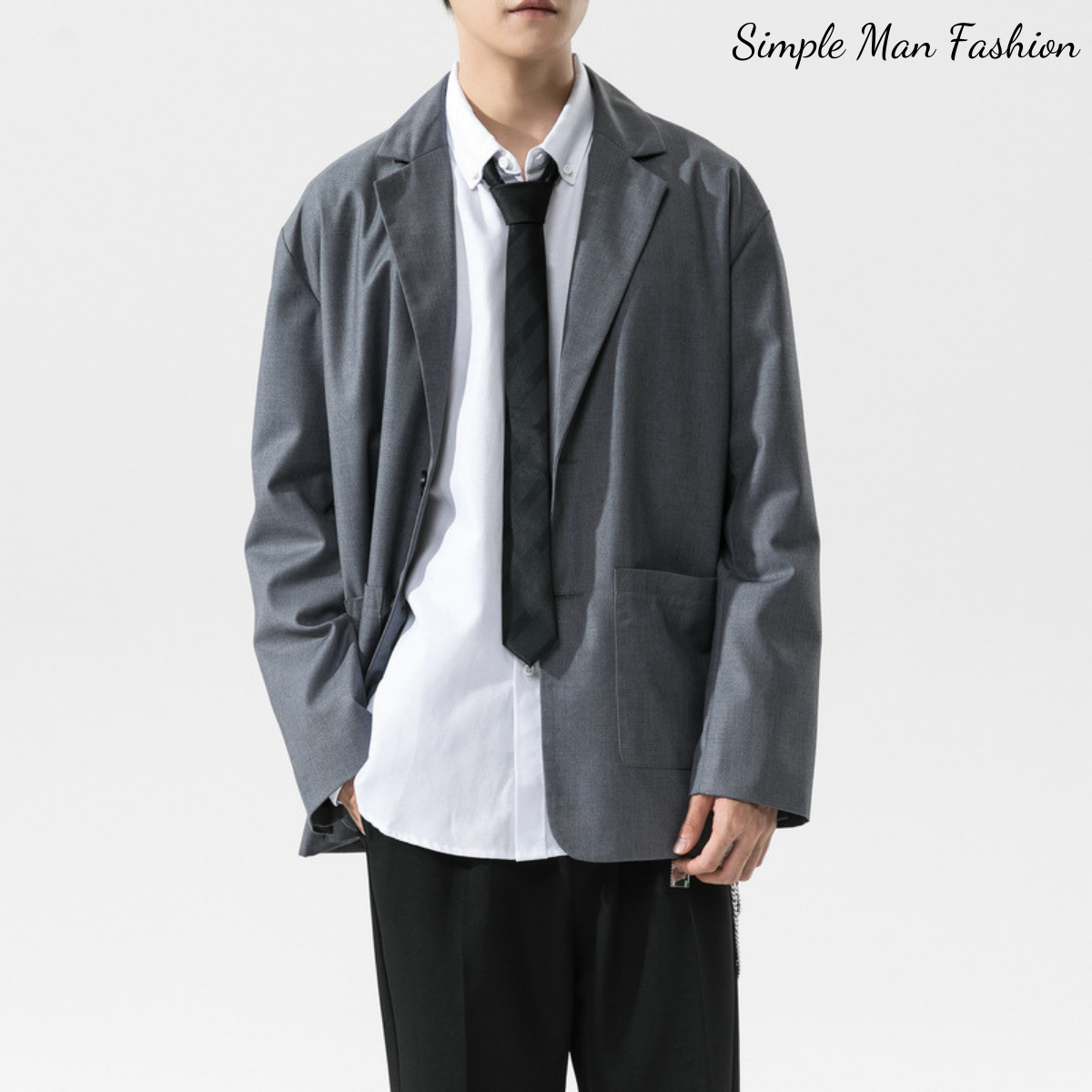 Áo blazer nam phong cách Unisex Hàn Quốc, mặc khoác công sở, đi học hay dạo phố đều phù hợp – Simple Man Fashion