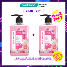 [MUA 2 TÍNH 1] Gel Rửa Tay Watsons Love My Skin Rose&Orchid Scented Gel Hand Soap Hoa Hồng & Phong Lan 500ml