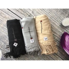 Khăn ChoàNg Cổ Cashmere Chữ Chất Len Dệt Mịn Qc