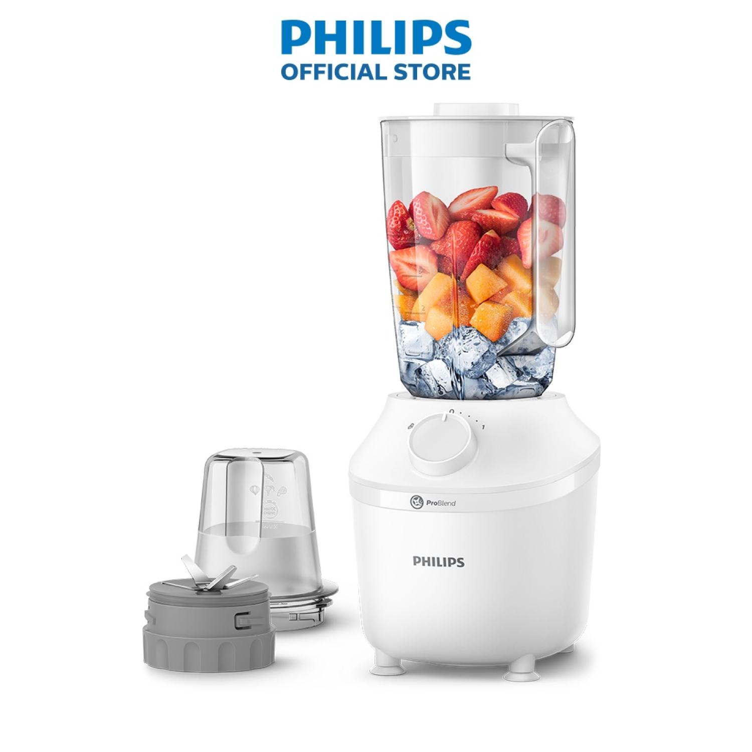 Máy xay sinh tố PHILIPS HR2041 /10 | 450W |xay nhuyễn trong 45s – Hàng Chính Hãng