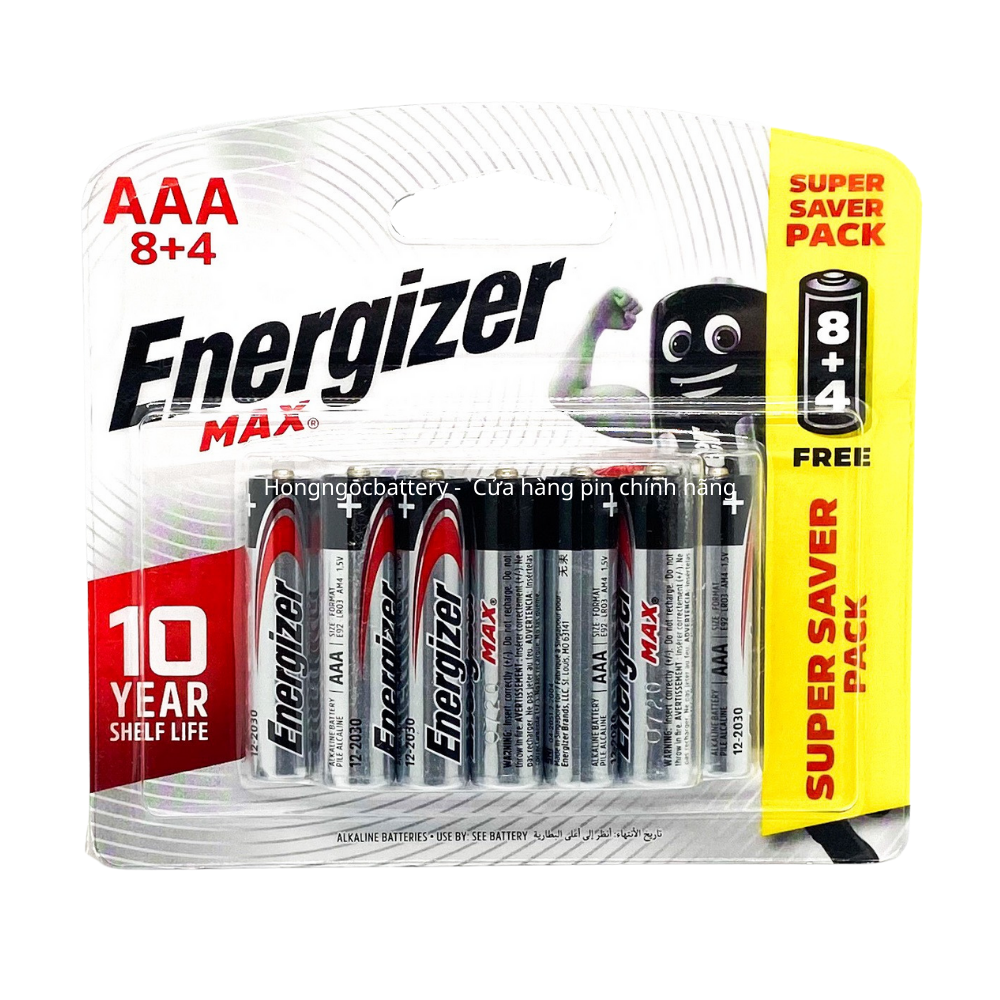 Pin Energizer AA , AAA 1,5 V Siêu Bền – Hàng Chính Hãng