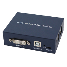2 Port Hdmi Kvm Switch Dual Monitor 4K@30Hz with 2 USB 2.0 Hub Support Hdcp Wireless Keyboard & Mouse and Hotkey Switch